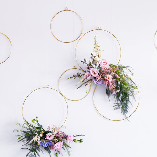 Metal Hanging Hoops Decorations