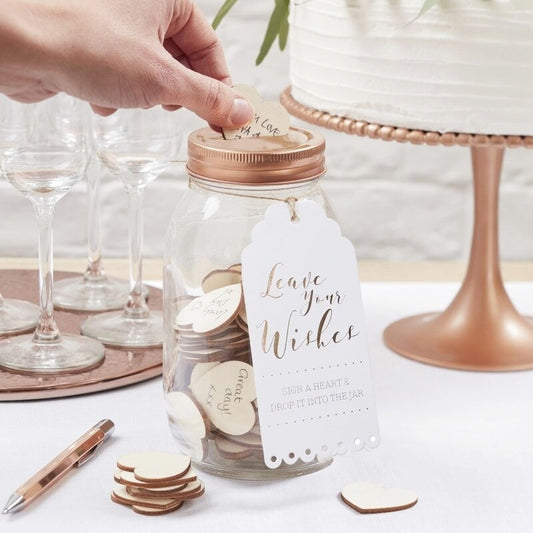 Wishing Jar Wedding Guest Book