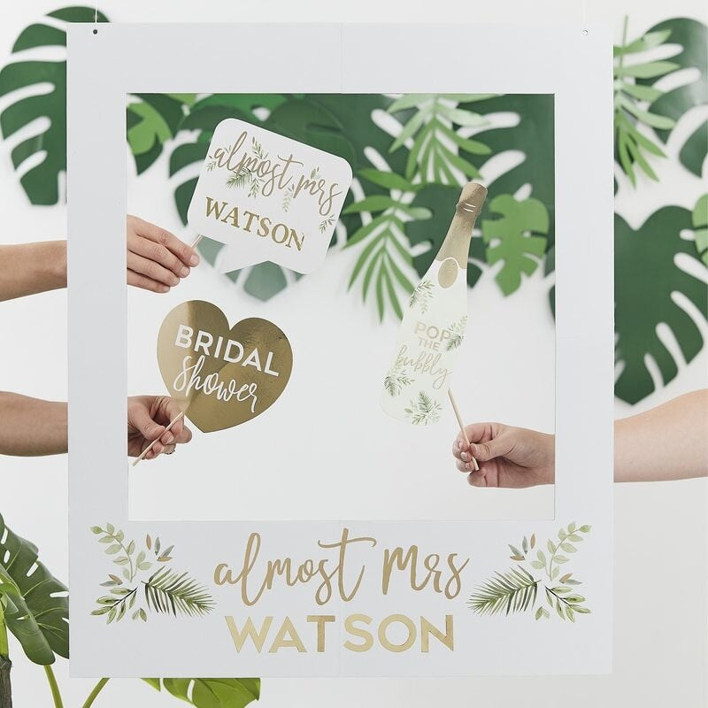 Personalised Botanical Hen Party Photo Frame - Ginger Ray - Party Touches