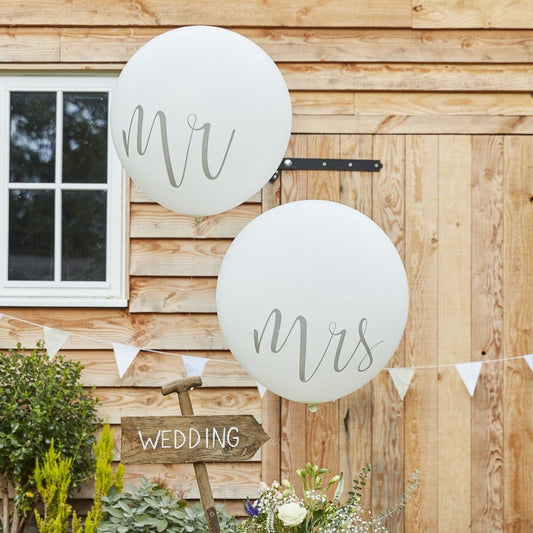 Huge Mr and Mrs Balloons - Ginger Ray - Party Touches