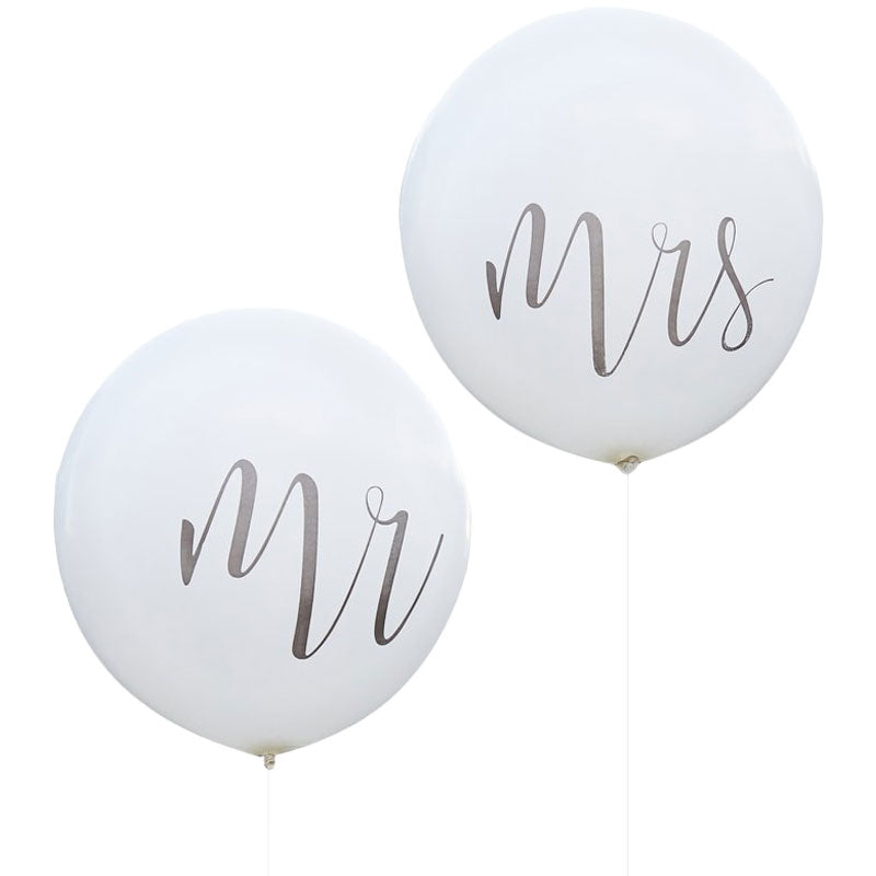 Huge Mr and Mrs Balloons - Ginger Ray - Party Touches
