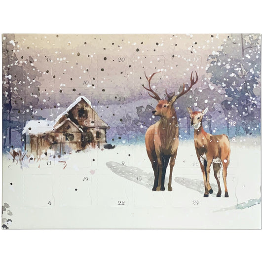 Deer Scene Christmas Advent Calendar with Lindt Truffles