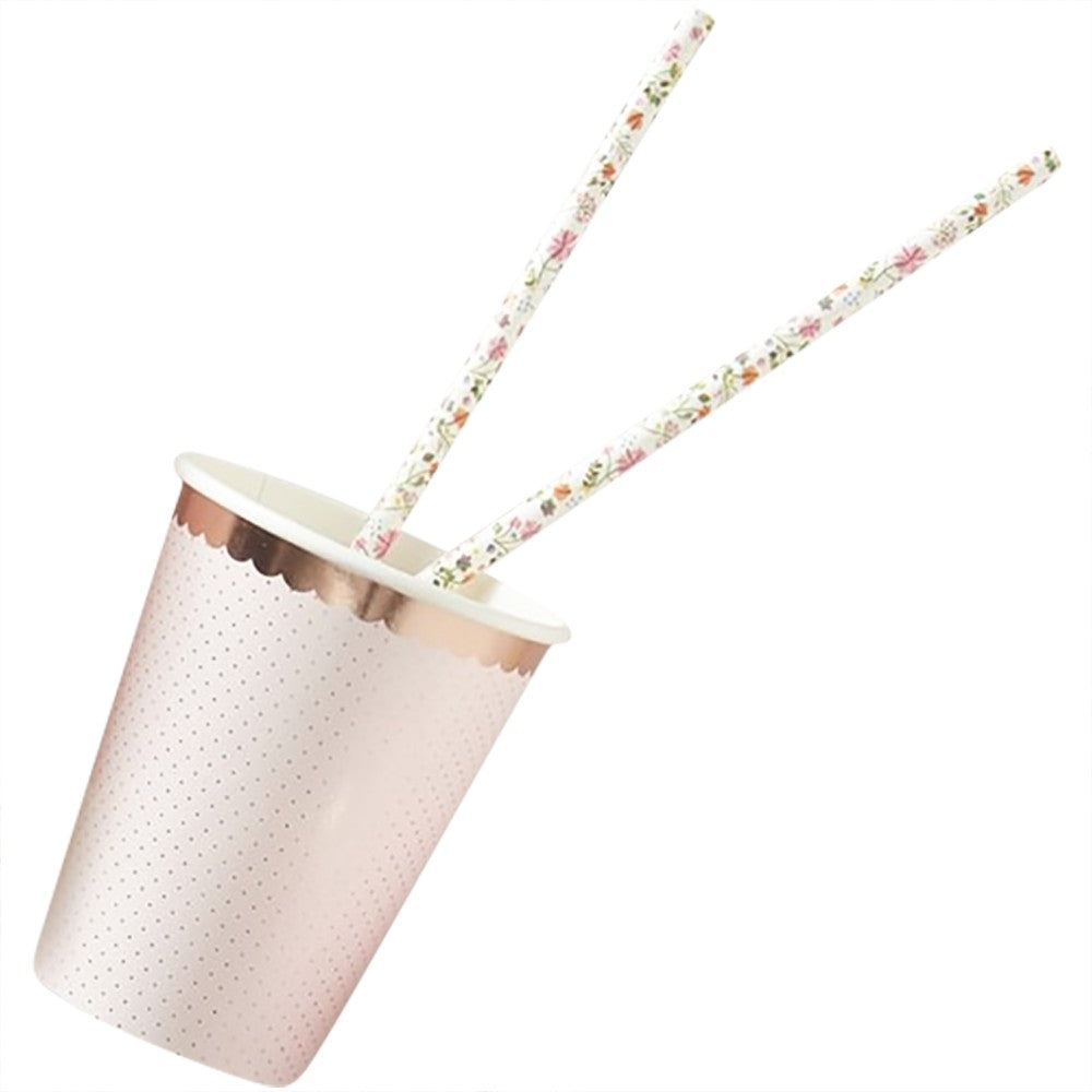 Rose Gold Foiled Polka Dot Paper Cups - Ginger Ray - Party Touches