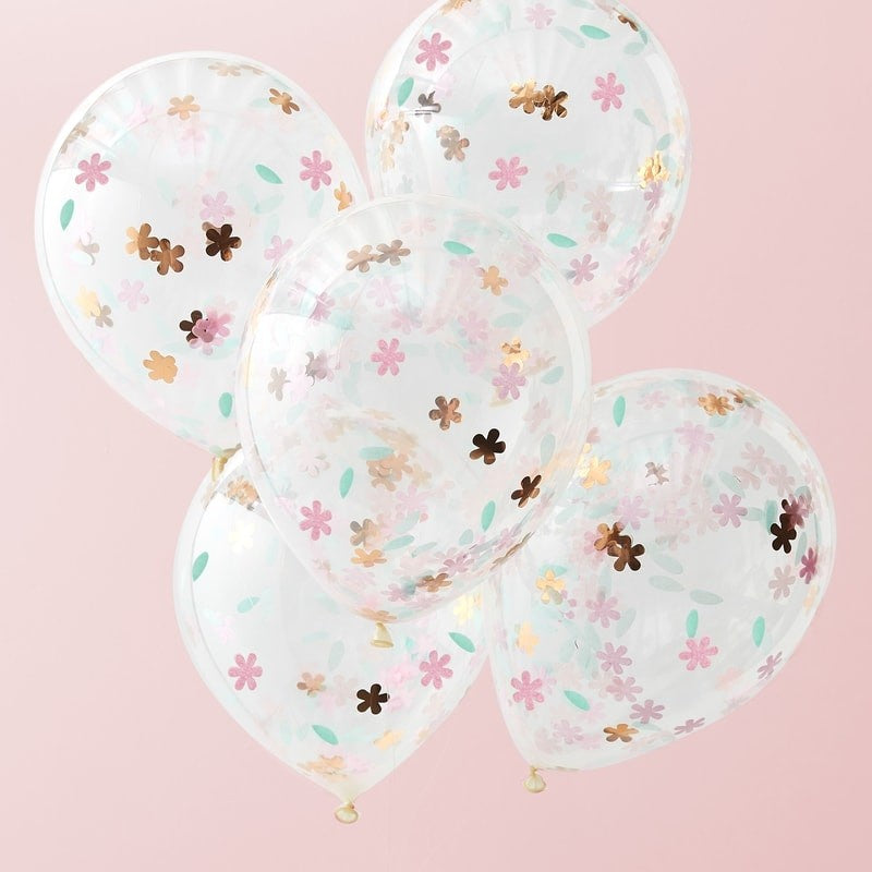 Floral Confetti Balloons