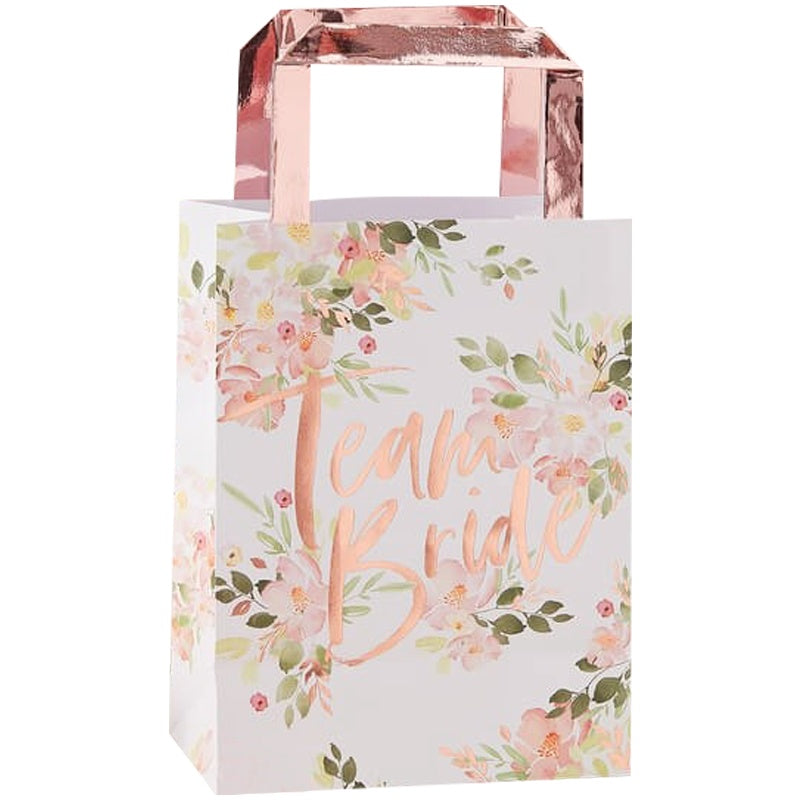 Team Bride Floral Party Bags - Ginger Ray - Party Touches