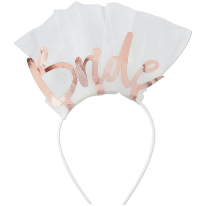 Bride to Be Headband Veil - Ginger Ray - Party Touches
