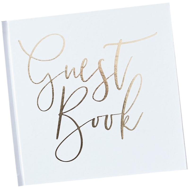 Gold Foiled Wedding Guest Book - Ginger Ray - Party Touches