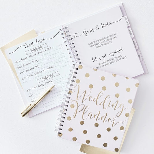 Luxury Gold Foiled Wedding Planner - Ginger Ray - Party Touches