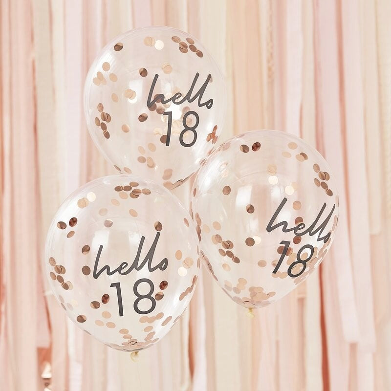 Hello 18 Birthday Balloons - Ginger Ray - Party Touches
