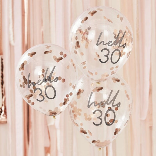 Hello 30 Birthday Balloons - Ginger Ray - Party Touches