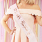 Its My Birthday Pink Ombre Rose Gold Sash