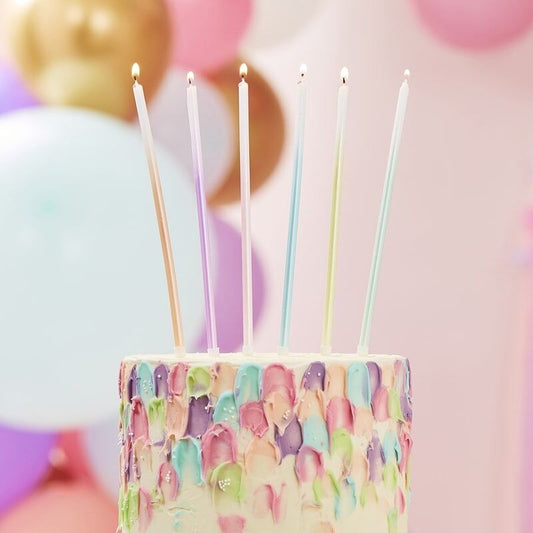 Tall Ombre Cake Candles - Ginger Ray - Party Touches