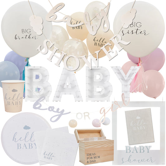 Hello Baby Shower Party Decoration & Tableware