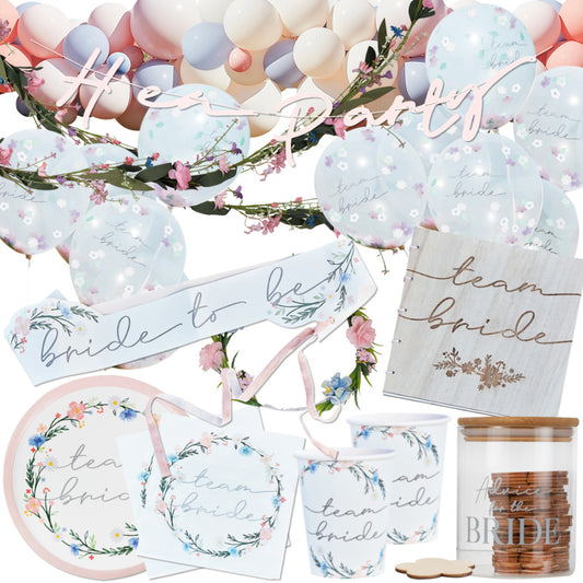Boho Bride Hen Party Decorations and Accessories