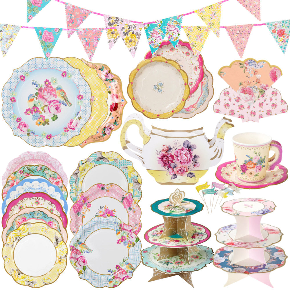 Truly Scrumptious Floral Party Decorations & Tableware
