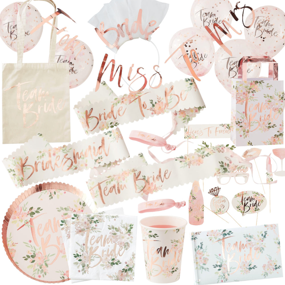Floral Hen Party Decorations & Accessorries