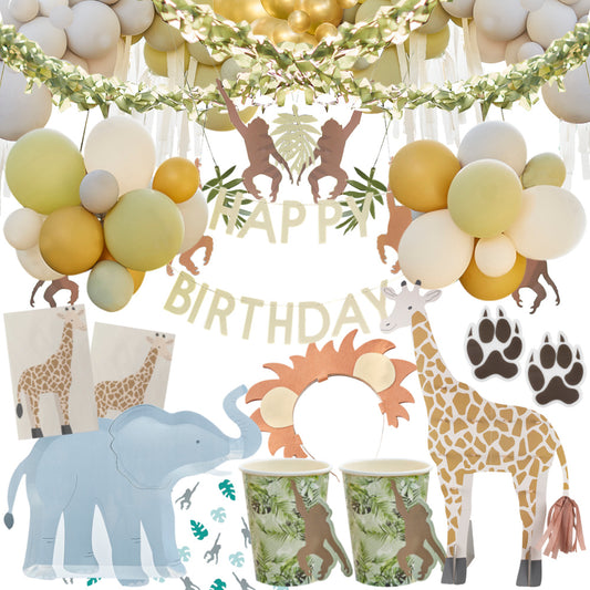 Let's Go Wild Animal Party Decorations & Tableware