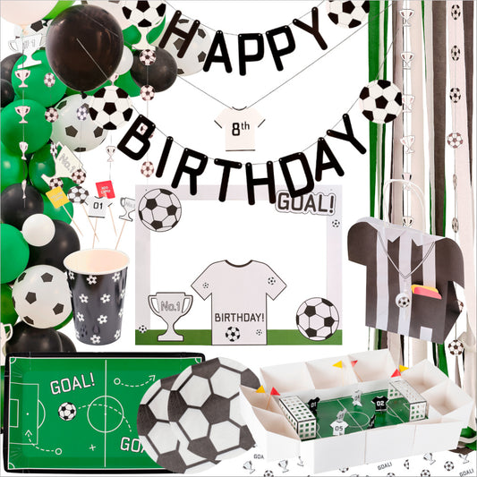 Kick Off The Party Football Birthday Decorations