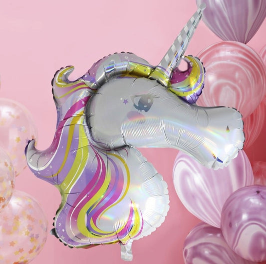 Iridescent Foiled Unicorn Balloon - Ginger Ray - Party Touches