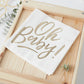 Gold Foiled Oh Baby! Paper Napkins