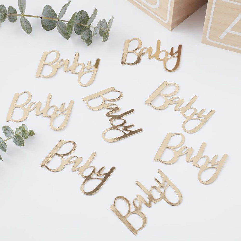Gold Foiled Baby Confetti - Ginger Ray - Party Touches
