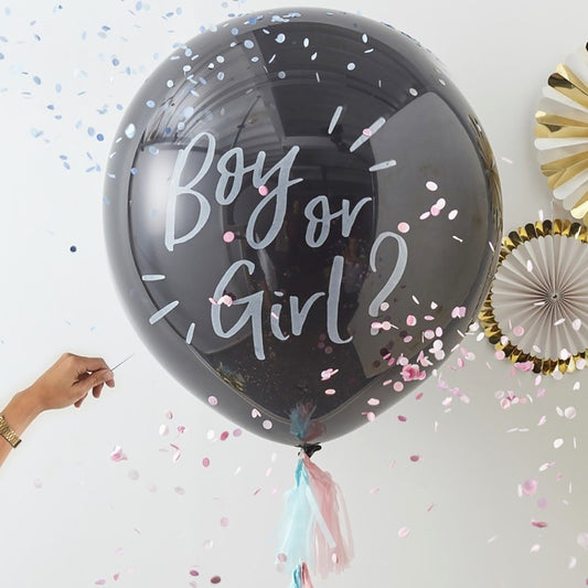 Giant Gender Reveal Boy or Girl? Balloon Kit - Ginger Ray - Party Touches