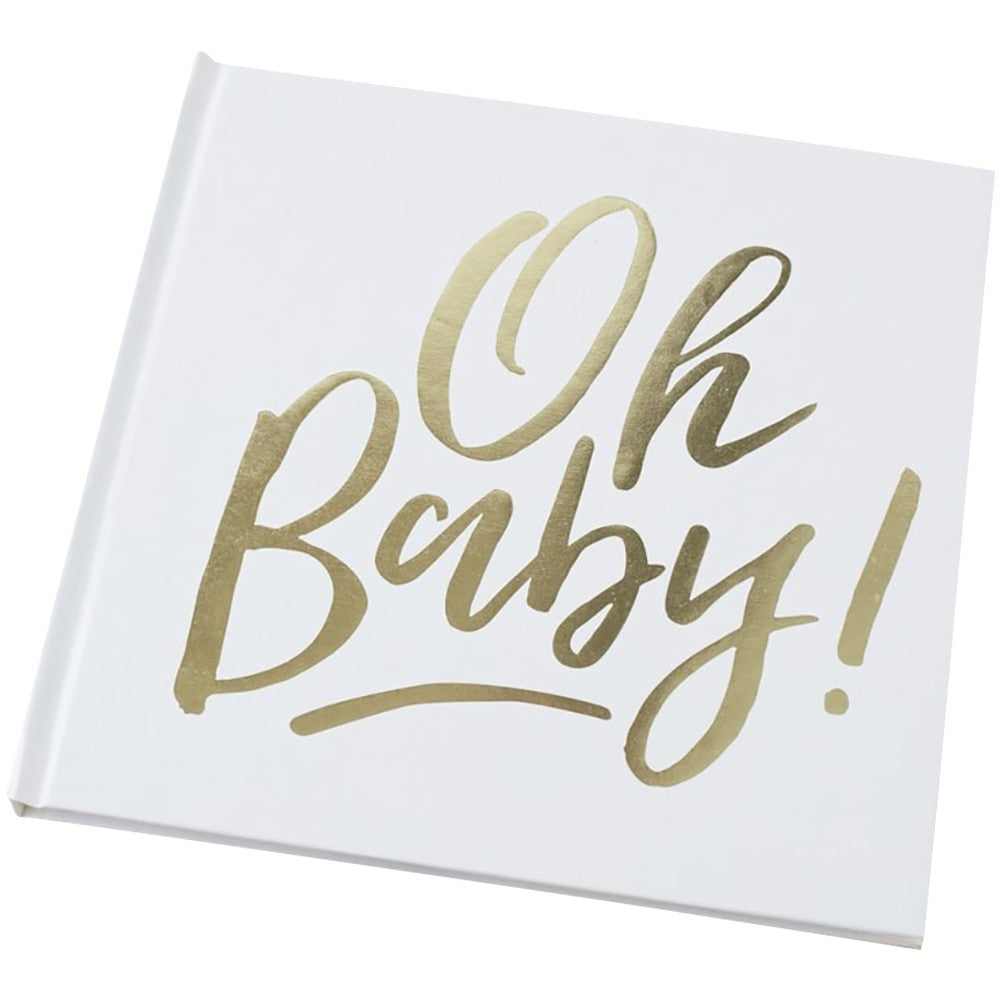 Gold Foiled Oh Baby! Guest Book - Ginger Ray - Party Touches