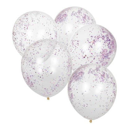 Pink Pamper Party Glitter Balloons - Ginger Ray - Party Touches