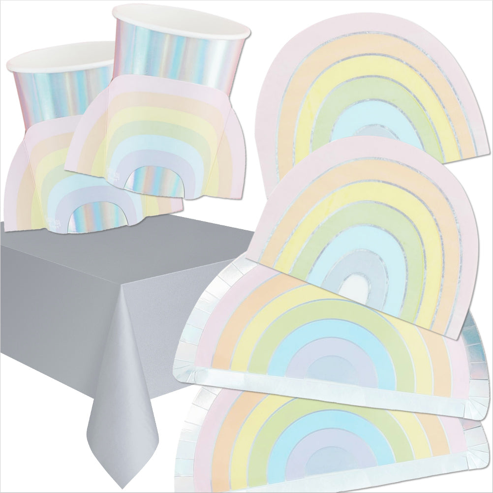 Pastel Party Tableware Bundle - 8 Guests - Ginger Ray - Party Touches