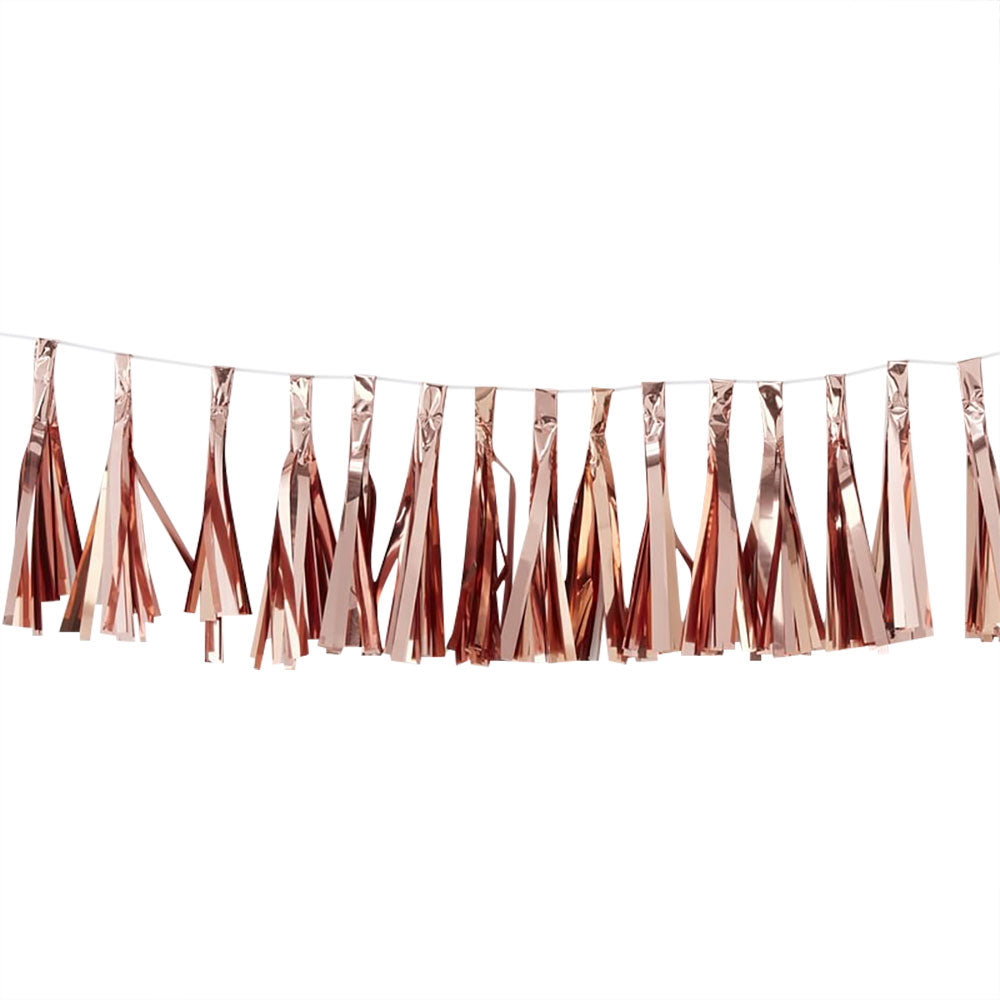 Rose Gold Tassel Garland - Ginger Ray - Party Touches