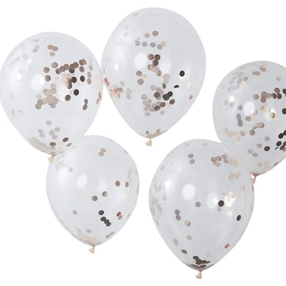 Rose Gold Confetti Balloons - Ginger Ray - Party Touches