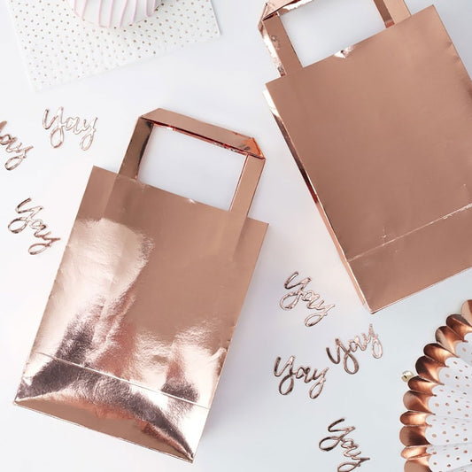 Rose Gold Party Bags - Ginger Ray - Party Touches