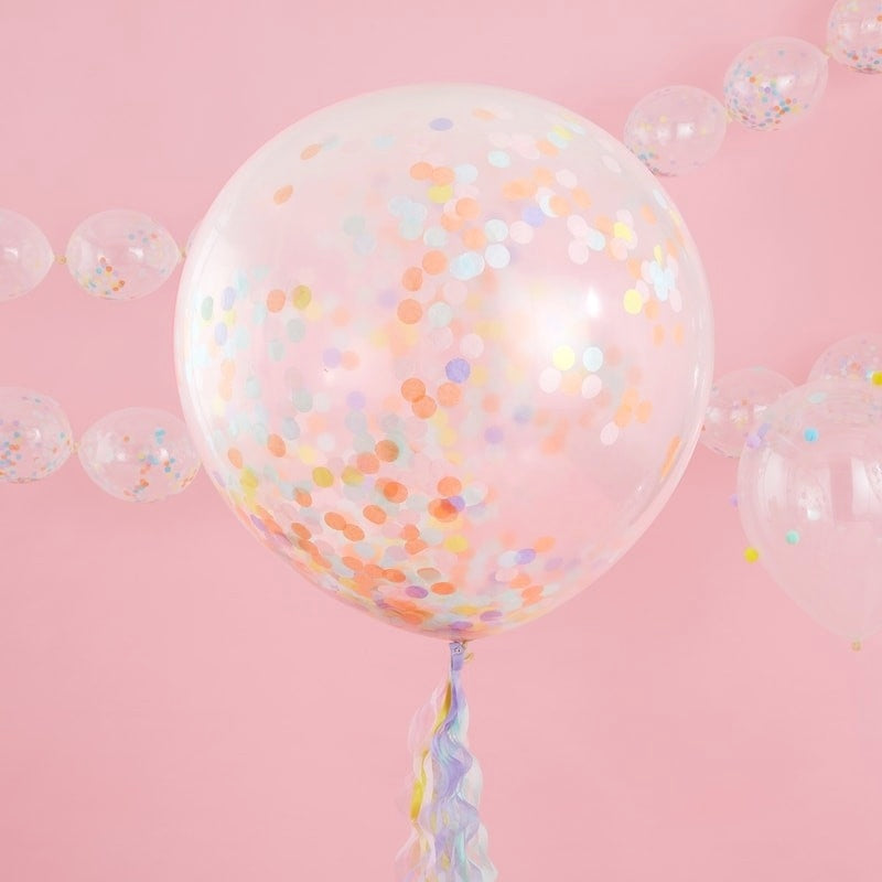Giant Pastel Confetti Balloons - Ginger Ray - Party Touches