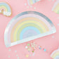 Iridescent Rainbow Paper Plates - Ginger Ray - Party Touches