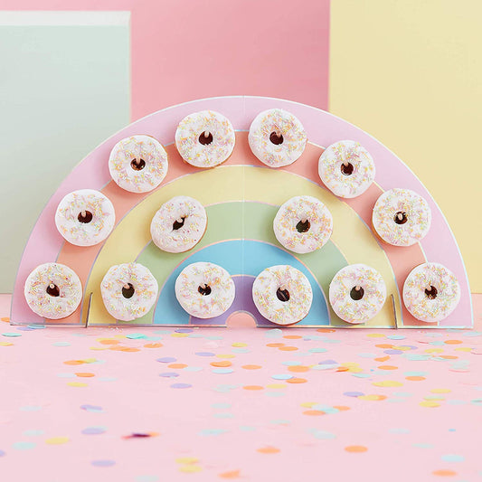 Rainbow Donut Wall Holder - Ginger Ray - Party Touches