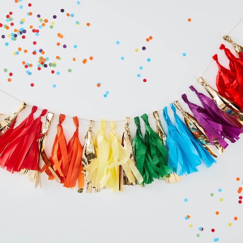 Multicoloured Tassel Garland - Ginger Ray - Party Touches