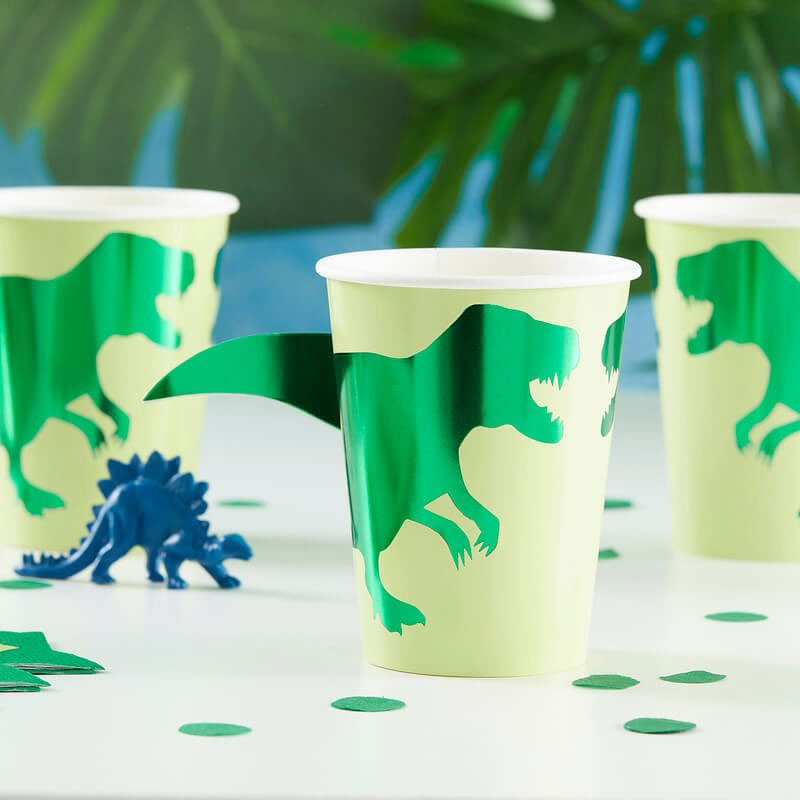 Dinosaur Paper Party Cups - Ginger Ray - Party Touches