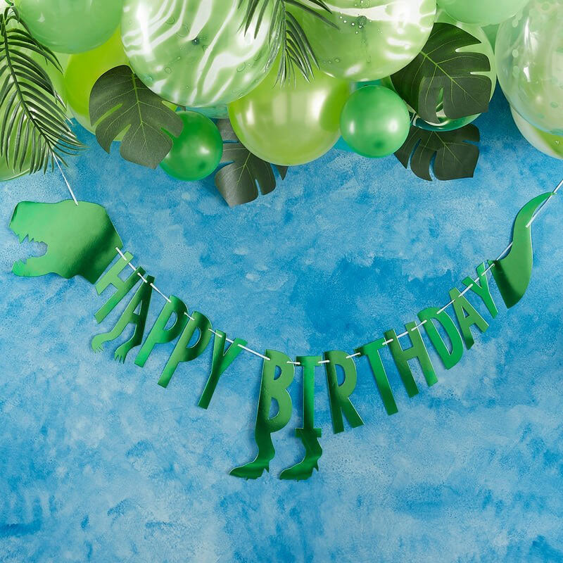 Dinosaur Happy Birthday Party Bunting - Ginger Ray - Party Touches