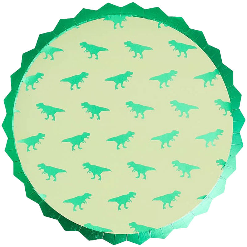 Dinosaur Paper Party Plates - Ginger Ray - Party Touches