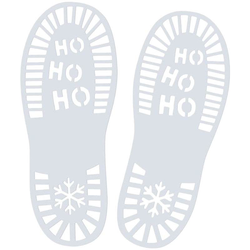 Festive Santa Foot Print Stencils - Ginger Ray - Party Touches