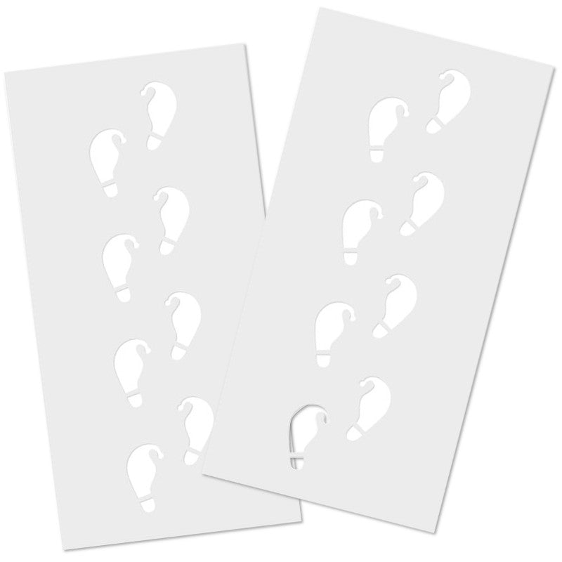 Festive Elf Foot Print Stencils - Ginger Ray - Party Touches