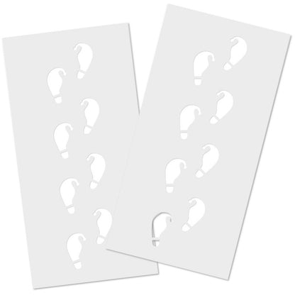 Festive Elf Foot Print Stencils - Ginger Ray - Party Touches