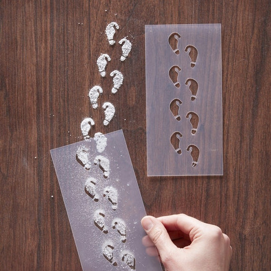 Festive Elf Foot Print Stencils - Ginger Ray - Party Touches