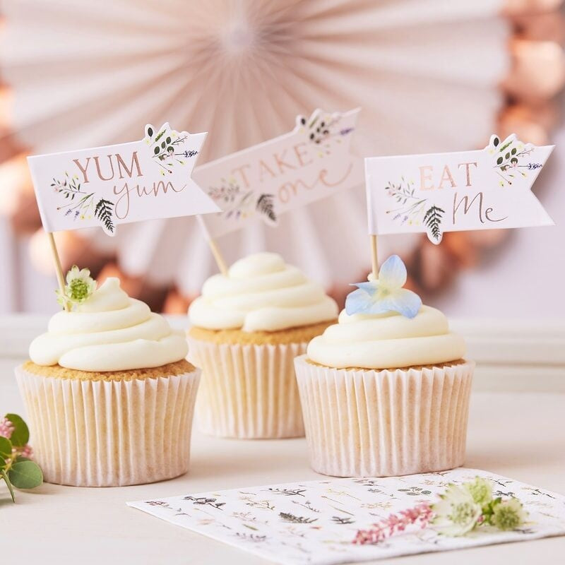 Afternoon Tea Cupcake Toppers - Ginger Ray - Party Touches