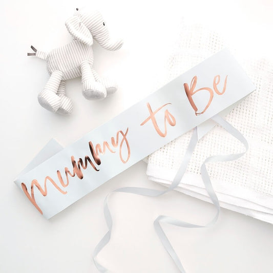 White Mummy to Be Sash - Ginger Ray - Party Touches