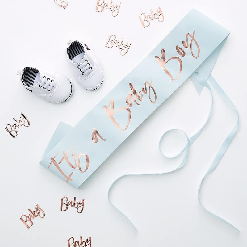 Blue It’s a Baby Boy Sash - Ginger Ray - Party Touches